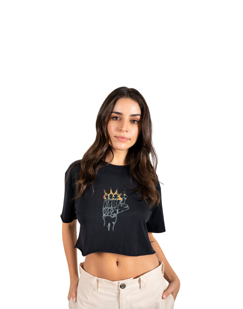 don't mess with me organic tee (black)